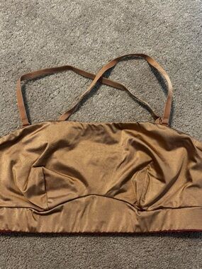 Gold sports bra